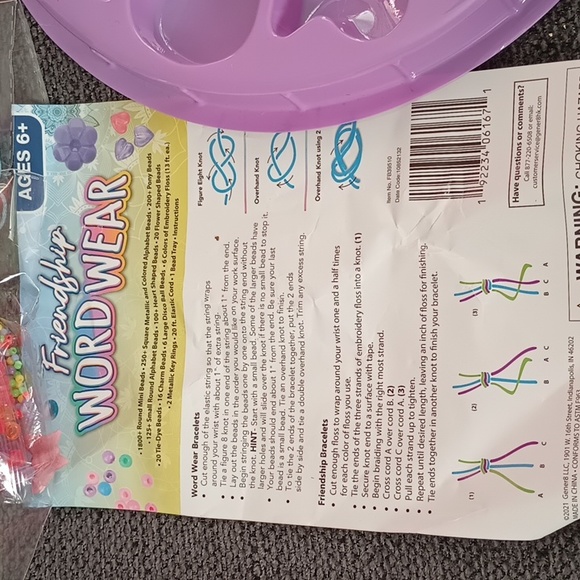 New in box Friendship word wear  with glow in dark beads . - Picture 5 of 6